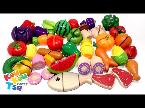 Φρούτα και Λαχανικά Ξύλινα Παιχνίδια KouKouTsa Play TV Συλλογή 1