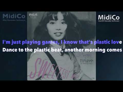 Mariya Takeuchi 竹内 まりや Plastic Love Karaoke Male Key English Romaji JP