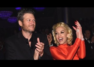 Gwen Stefani Gives Blake Shelton Shout Out On GRAMMYs Night As Her Body Double Takes A Tumble