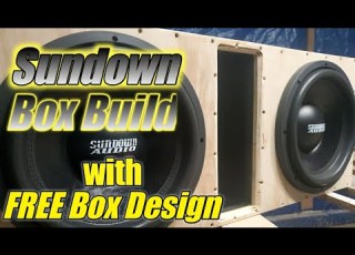  Sundown SA 12 Sub Box Build With Free Box Specs