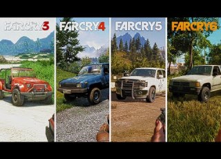 Far Cry 3 Vs Far Cry 4 Vs Far Cry 5 Vs Far Cry 6 Details Physics Comparison