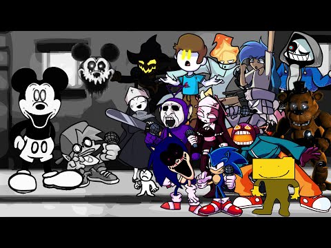 FNF Happy But Everyone Sings It Different Character Sing It VS Mickey Mouse FNF