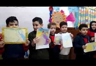 نشاط تلوين الخريطة 2ب قاعة مانجو ميس وفاء عبد القادر