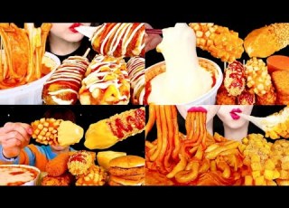 Mukbang ASMR Spicy Cheese Tteokbokki Mozzarella Corndog THE BEST OF Mukbang Compilation
