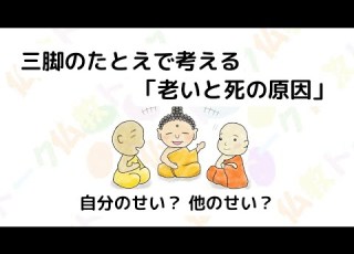  三脚のたとえで考える 老いと死の原因 自分のせい 他のせい 雑阿含経