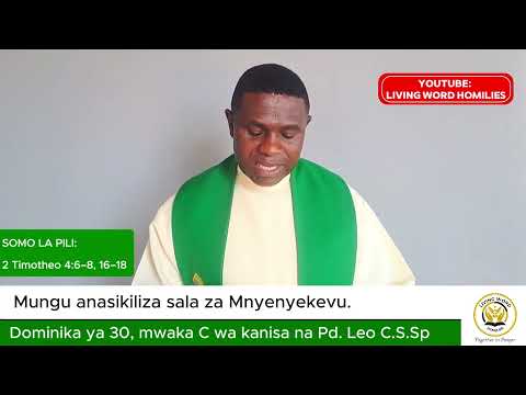 Masomo Ya Misa Dominika Ya 30 Mwaka C 26 Oktoba 2025 Masomo Ya Misa Dominika Ya 30 Mwaka C 26 Oktoba 2025