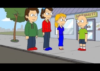  Caillou Destroys The Buildings And Gets Grounded