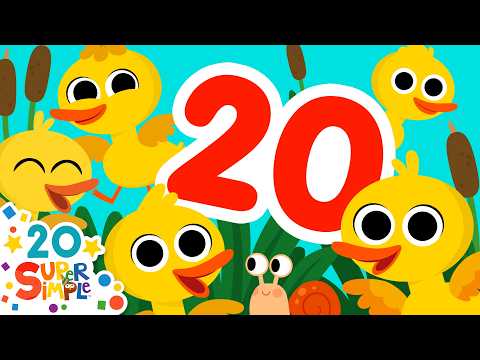 20 Little Ducks Quack Preschool Spring Counting Song Super Simple Songs