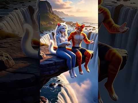 القط مياو طلبت من حبيبها ينط فالبحر شوفوا اللي حصل فالأخر مفاجأة Shorts Cat Ai Funny Fyp ضحك