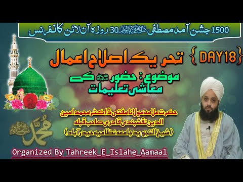 Huzoor ﷺ Ki Maasirati Taleemat Hazrath Allama Maulana MuftiDr Muhammed Ameen Uddin Naqshbandi Qadri