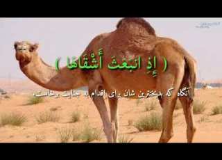 سوره شمس با ترجمه دری تلاوت عالی سوره شمس تلاوت پرسوز و با احساس سوره شمس