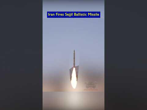 Iran Launches Sejjil Missile Toward Israel For First Time
