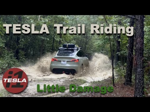 Tesla Model Y Trail Riding Mud And Carnage Tesla Model Y Trail Riding Mud And Carnage