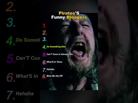 Pirates Of The Caribbean S Funny Bloopers