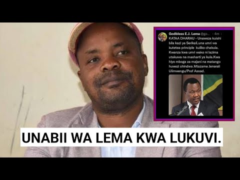 GODBLESS LEMA REMINDS THIS LETTER HE WROTE TO MINISTER LUKUVI ON TWITTER