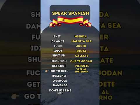 Curse Words In Spanish Learnspanish Easyspanish Spanish Spanishquiz