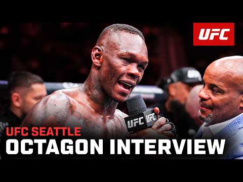 Israel Adesanya Octagon Interview UFC Seattle