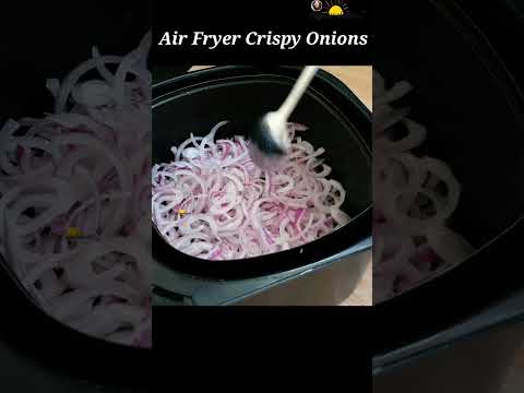 Crispy Air Fryer Onions For Biryani Birista Recipe Shorts Airfryerrecipes Birista