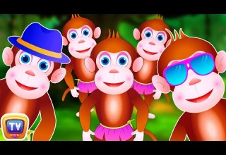 Five Little Monkeys Jumping On The Bed Part 3 The Smart Monkeys ChuChu TV Kids Songs