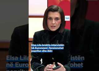  Elsa Lila Braktis Intervistën Në Euronews Tensionohet Papritur Dhe Ikën