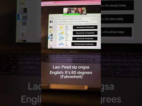 Practicing Lao With My Teacher