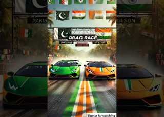 Pakistani Lamborghini Vs Indian Lamborghini The Great Race Aicartoons India Pakistan Lamborghini