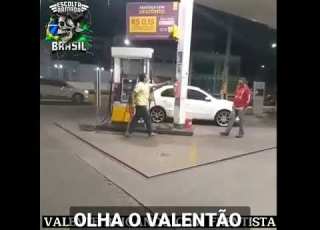 VALENTÃO AMEAÇA FRENTISTA E SE DA MAL