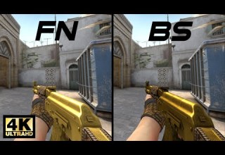 CSGO AK 47 Gold Arabesque Skin Showcase And Gameplay All Floats 4K60FPS