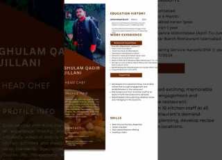 1 Professional Chef CV Culinary Expert With International Cuisine Experience