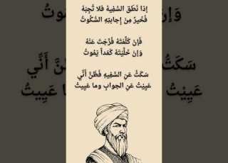 لا تجاوب السفيه اسكت شعر عربي جواب للتافهين امام الشافعي اخبار حكمة