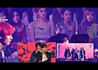 BLACKPINK REACTION TO BTS IDOL MMA 2018
