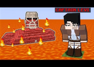 Minecraft Attack On Titan But The Floor Is LAVA