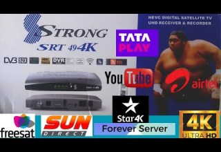 STRONG SRT 49 4K UHD FOREVER SATELLITE RECIVER H 265 HEVC DV3 S2X ALL DTH AND IPTV MOVIES