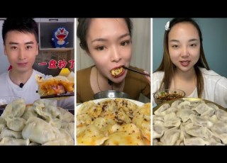 Dumpling Mukbang ASMR KAWAI EATING SHOW 吃餃子 Chinese Food
