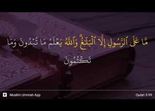 Al Ma Idah Ayat 99