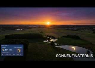  2026 08 12 Goldener Sonnenuntergang Trifft Auf Sonnenfinsternis