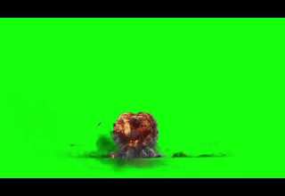Explosion Green Screen HD كروما خضراء انفجار