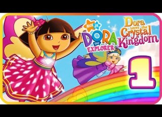  Dora The Explorer Dora Saves The Crystal Kingdom Part 1 Wii PS2 Storybook Yellow