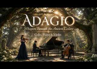 ADAGIO Whispers Beneath The Ancient Cedars Emotional Cello Piano Violin AI