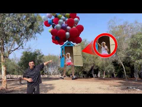 صنعنا بيت طاير للهروب من الغابه المسكونه السلسيلي