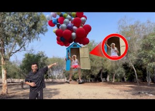 صنعنا بيت طاير للهروب من الغابه المسكونه السلسيلي