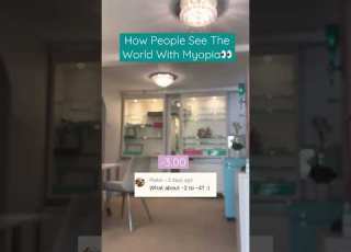 How People See The World With Myopia Visualsimulation Shortsighted