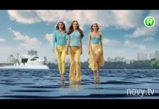 Мировые топ модели прошлись по воде для Нового канала Супермодель по украински Анонс
