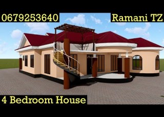  Ramani Ya Nyumba Ya Kisasa 4 Bedrooms 0679253640