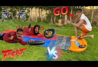 لما تلعب انت وعيلتك سباق زحليقة المياة Bassem Otaka اوتاكا