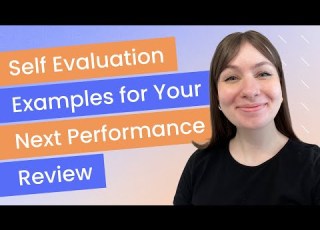 Self Evaluation Performance Review Examples Fellow App