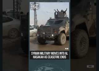 SDF Military Vehicles Deploy In Al Hasakah As Ceasefire With Syrian Government Ends Shorts