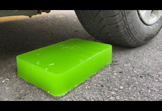 Crushing Crunchy Soft Things By Car EXPERIMENT GIANT JELLY VS CAR