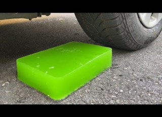 Crushing Crunchy Soft Things By Car EXPERIMENT GIANT JELLY VS CAR