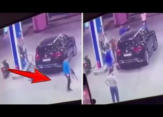شاهد عامل يطــ ـلق النـــ ــار على 3 عراقيين داخل محطة وقود ويقتــ ــلهم جميع ا في العراق